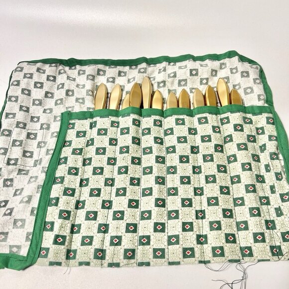 12 Vintage Dirigold Dirilyte Goldware REGAL Flatware 8 5/8" Dinner Knives - Picture 4 of 5